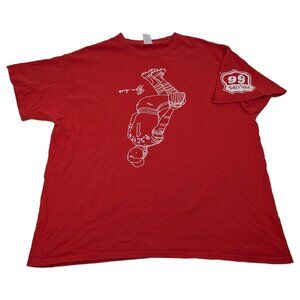 Ozzie Smith Famous Backflip Shirt Red Size XL St Louis Cardinals MLB Phillips 66